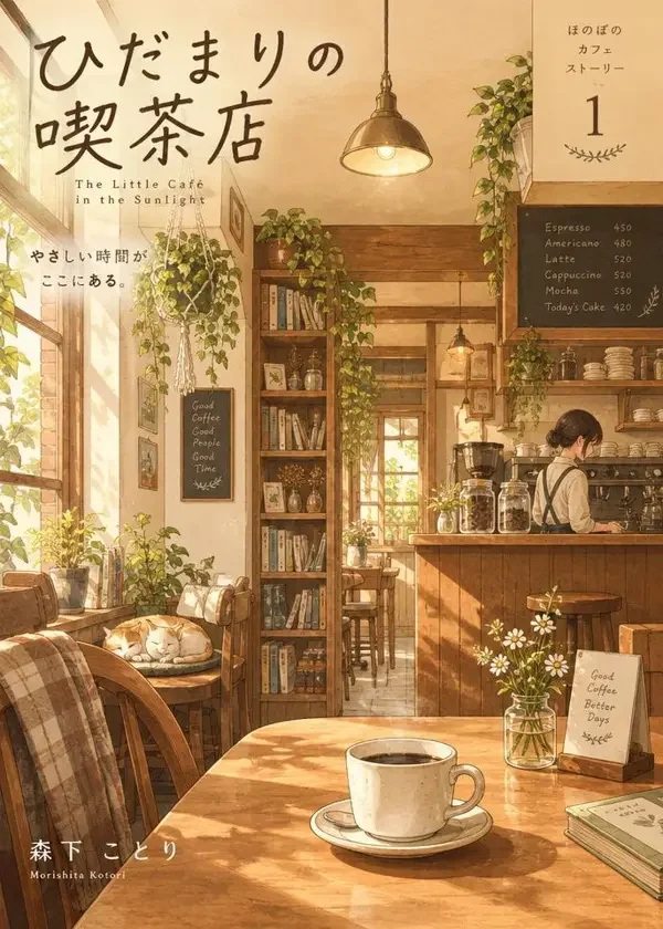 《光年咖啡厅》封面插画,日漫 · 科幻、校园、日常、温暖