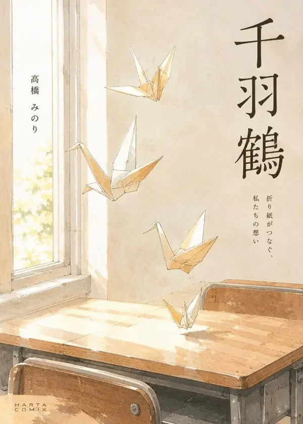 《折纸千羽部》封面插画,日漫 · 校园、治愈、青春、成长